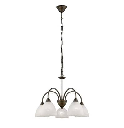 EGLO Dionis Alabaster Glass Chandelier