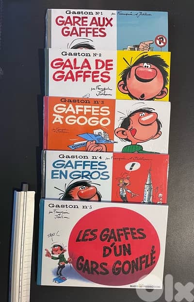 Gaston Lagaffe 1>5 NEUF scellé format à l’italienne