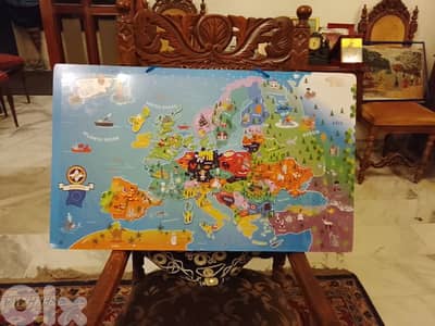 magnetic map of Europe for children