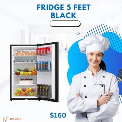 Refrigerator 5 Feet White/Silver كفالة شركة