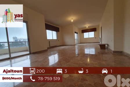 Ajaltoun 200m2 | Rent | Prime Location | Standard | Partial View | KH