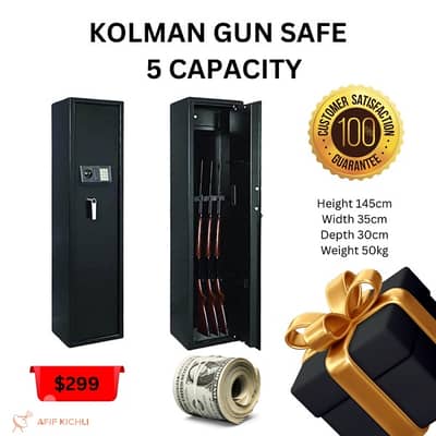 Kolman Gun Safe Box 5,10 & 18 Capacity