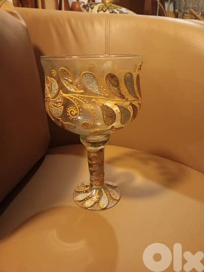 bohemia crystal wine goblet