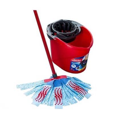 Vileda 3Action Mop XL & Bucket Set - طقم ممسحة ودلو مع عصارة التواء