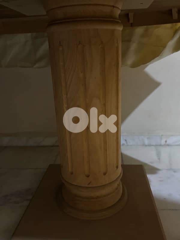 Wood dining table 4