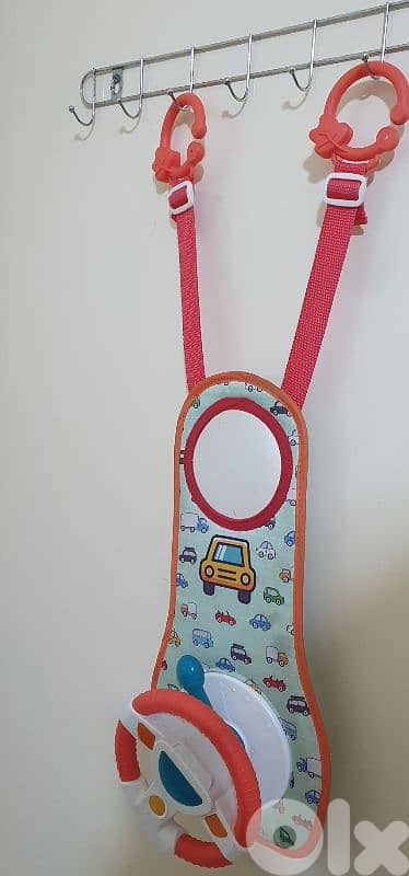 Baby Kids Eletric Simulation Steering Wheel  Musical Car Seat Back toy 3