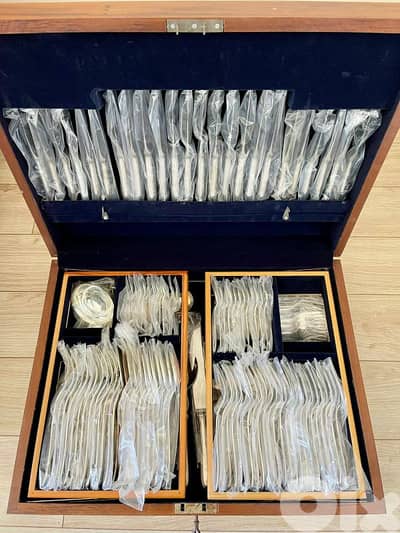 prata wolf complete set in box,126 pieces,best cutlery 18/10