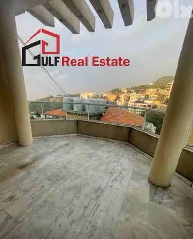 For Sale – Top Floor Apartment with Large baranda in Qabrshmoun