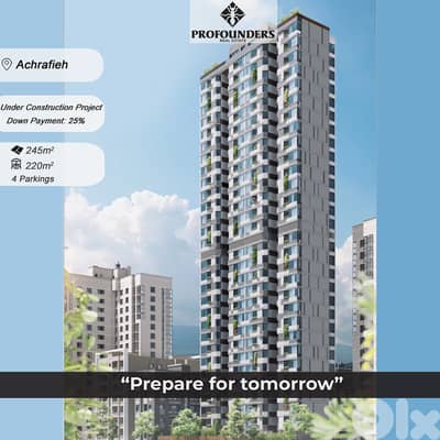 Under Construction for sale in Achrafieh  شقة للبيع في الاشرفية