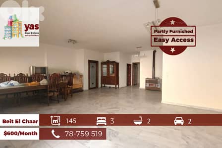 Beit El Chaar 145m2 | Semi Furnished | Partial View | Easy Access | AA