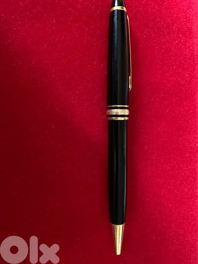 mont blanc luxury ballpoint pen 18 k gold plated