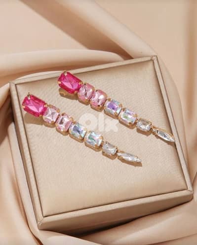 Rhinestone Decor Drop Earrings