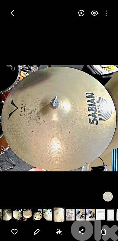 Drum Cymbal Sabian Vault V-Ride 20"