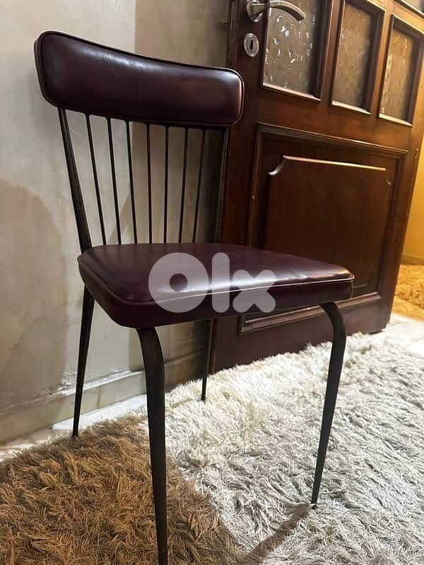 4 vintage leather chairs from 70's. 180$ 3