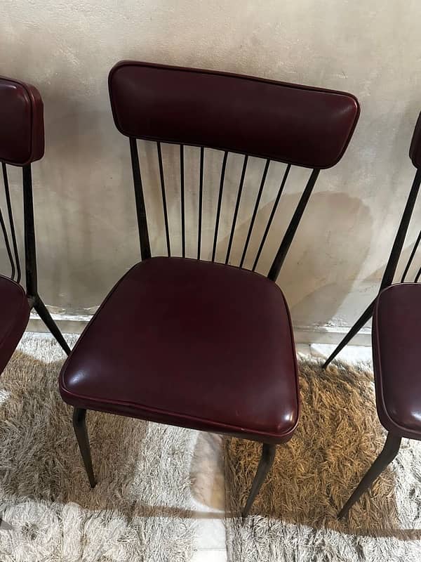4 vintage leather chairs from 70's. 180$ 1