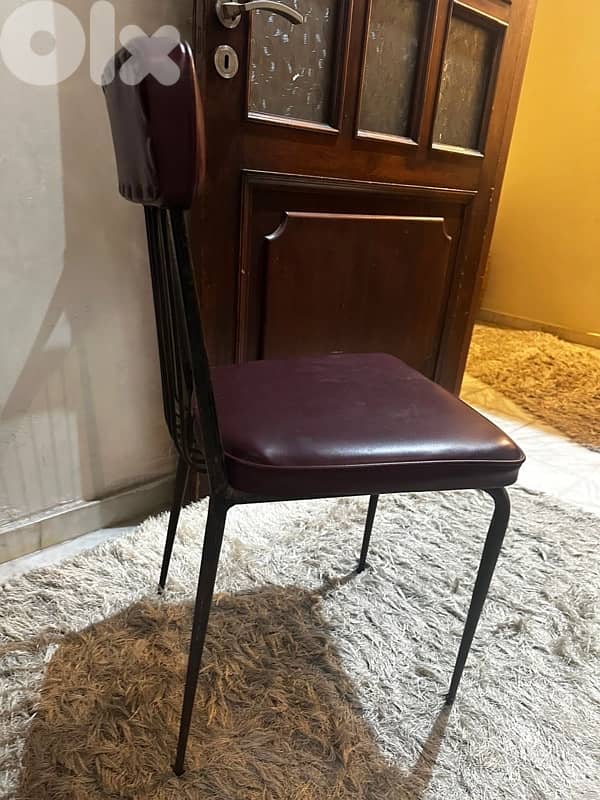 4 vintage leather chairs from 70's. 180$ 7
