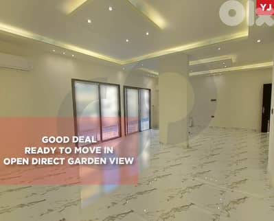 Direct Garden View spacious  in Sanayeh/صنايع REF#YJ130981