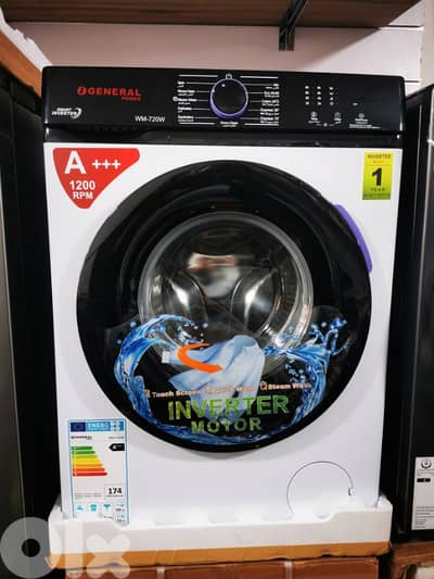 Washer General 7kg Inverter غسالة جنرال الأصلية