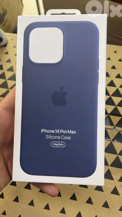 Silicone case MagSafe iPhone 14 pro max storm blue 20$