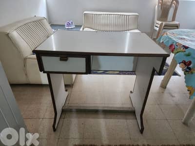 white desk