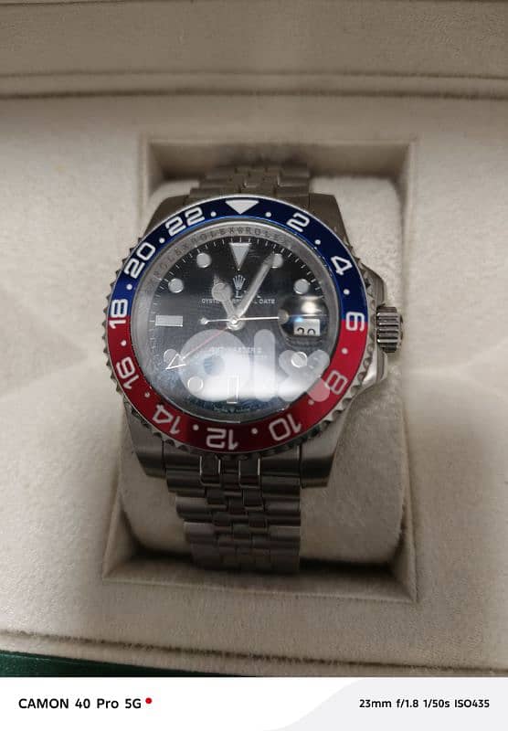 copy 5 A  Rolex GMT master 2 pepsi with box and papers 1