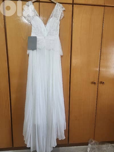 wedding engagement  christening dress 38 فستان ابيض