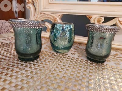 Glittering Glass Vases - 3 - فازات زحاح لماع