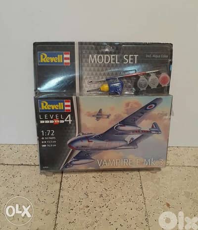 Vampire F MK. 3 Plastic Model Plane 1:72. .