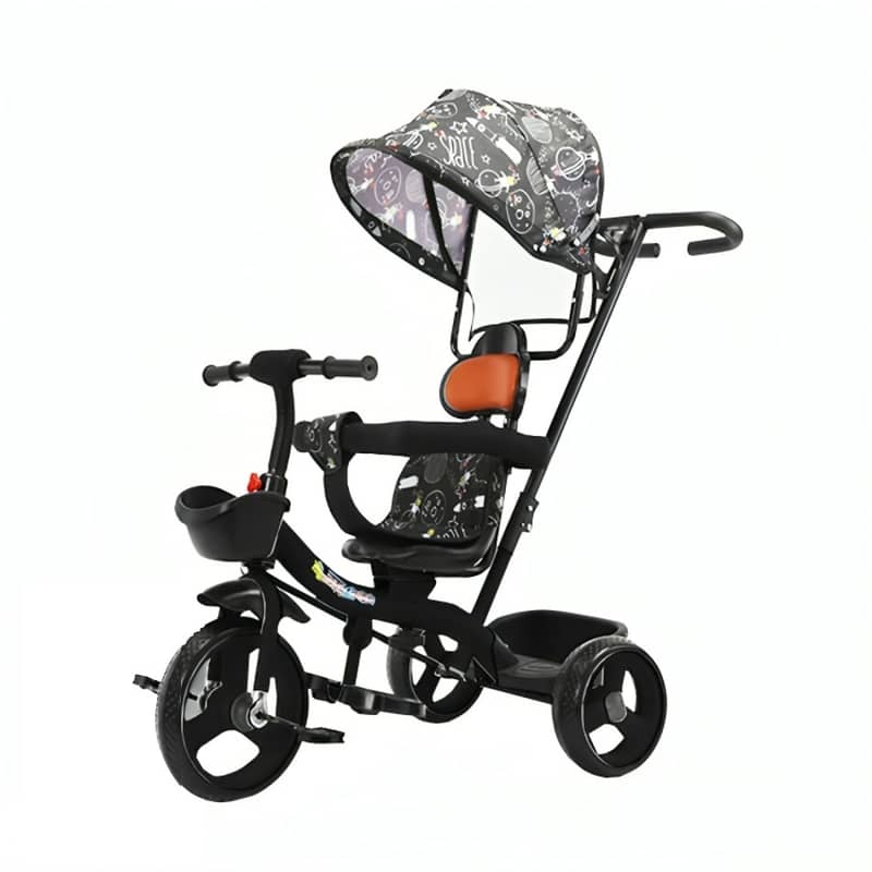 2 In 1 Kids Tricycle with Canopy - دراجة ثلاثية للأطفال ٢ في ١ مع مظلة 2