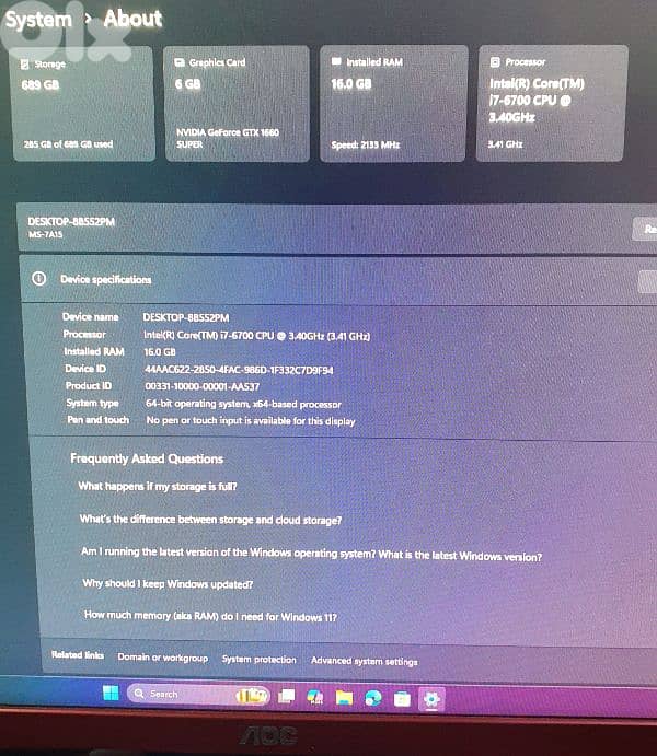 gaming computer *(used as new) 6