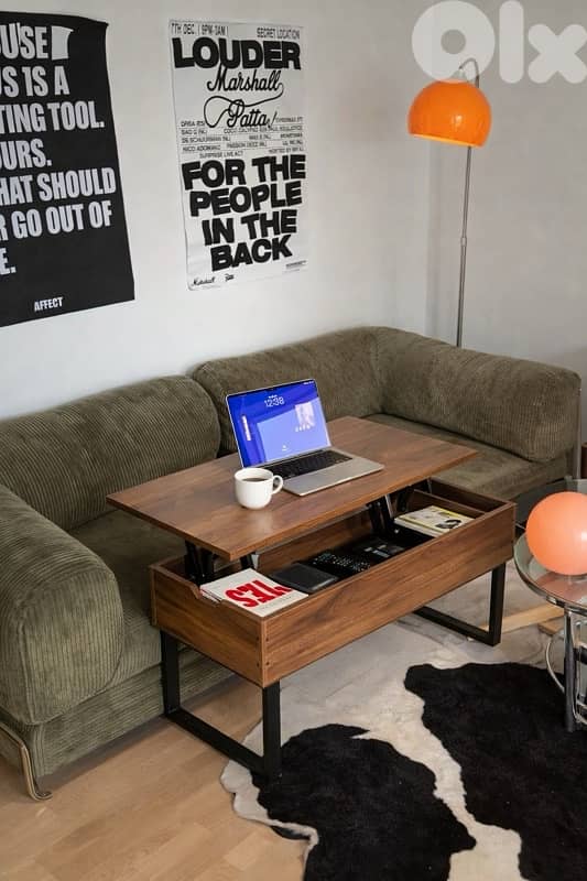 VOWNER Coffee Table Height Adjustable 3