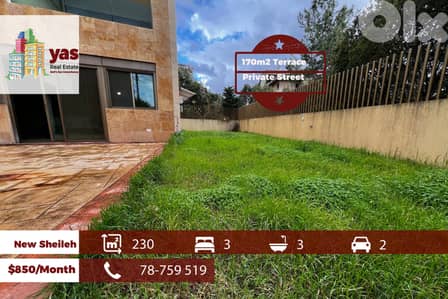 New Sheileh 230m2 | 170m2 Terrace | Rent | Prime Location | KS