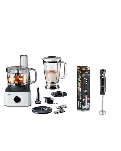 Braun 750w food processor + GIFT HAND BLENDER