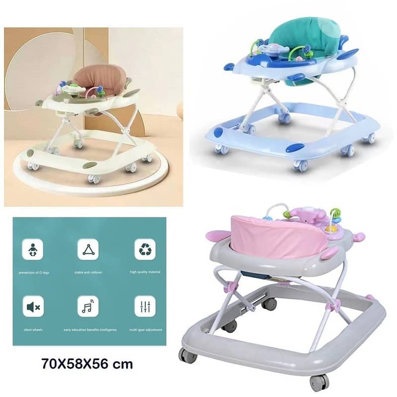 Baby Walker With Removable Tray - مشاية أطفال مع صينية قابلة للإزالة 1