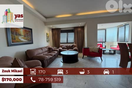 Zouk Mikael 170m2 | Luxury Apartment | Calm Area | View | EH |