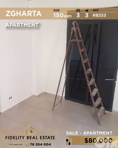 Apartment for sale in Zgharta RB333 شقة للبيع في زغرتا