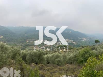L15837 - 7,500 SQM Land With View For Sale in Deir Al Qamar