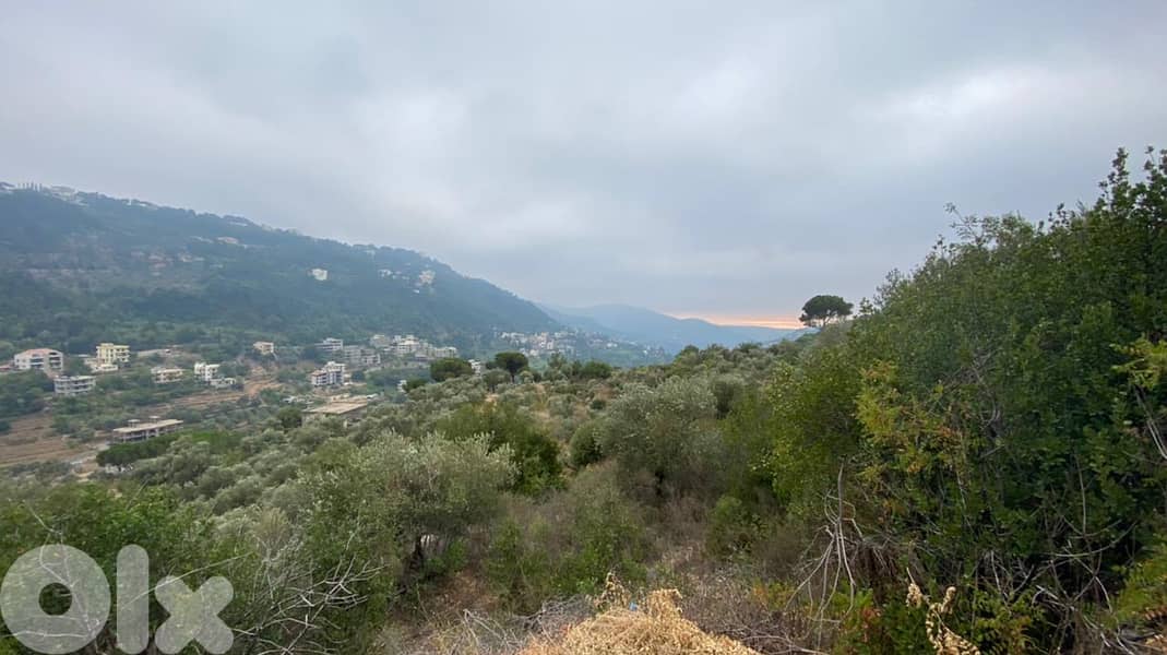 L15837 - 7,500 SQM Land With View For Sale in Deir Al Qamar 1