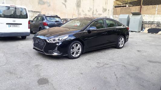 Like New Sonata-black leather-Basmeh-سعر مغر جدا