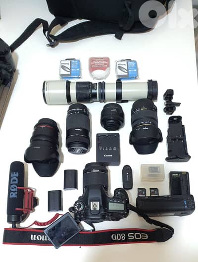 Canon D80 & 6 lenses