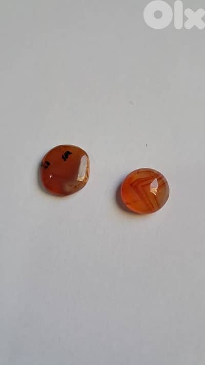 Carnelian bezels x2