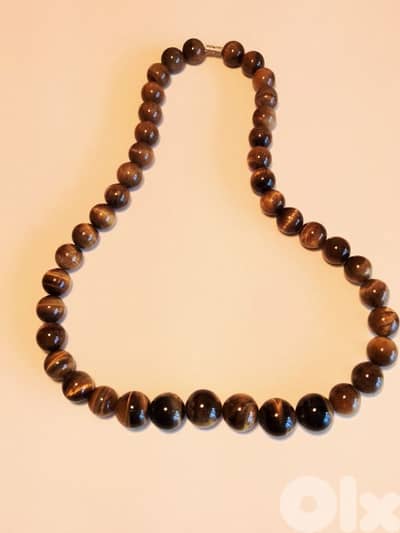 Unique Women Necklace Tiger Eye Beads