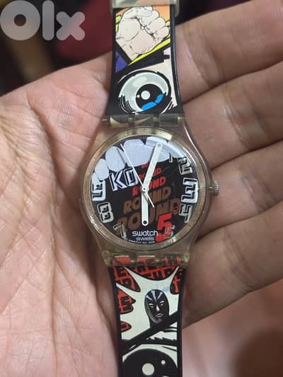 VINTAGE 2008 Swatch "AHHHH!" (GE226) - Rare Comic Book Pop Art Watch