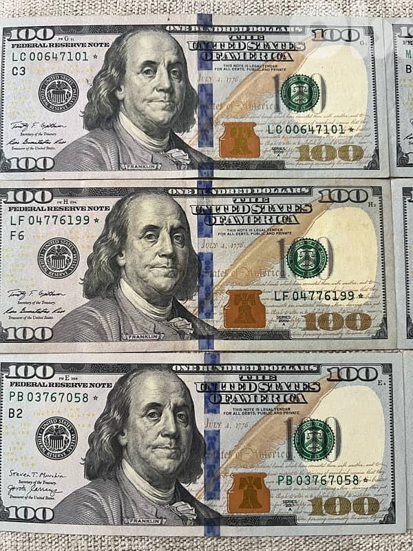 100$ star notes 1
