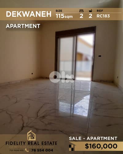 Apartment for sale in Dekwaneh RC183 شقة جديدة للبيع في الدكوانة،