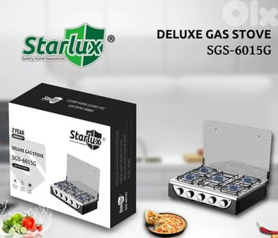 gas 5 burners STARLUX طباخ ٥ عيون