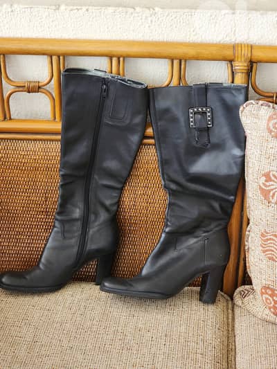 leather boots