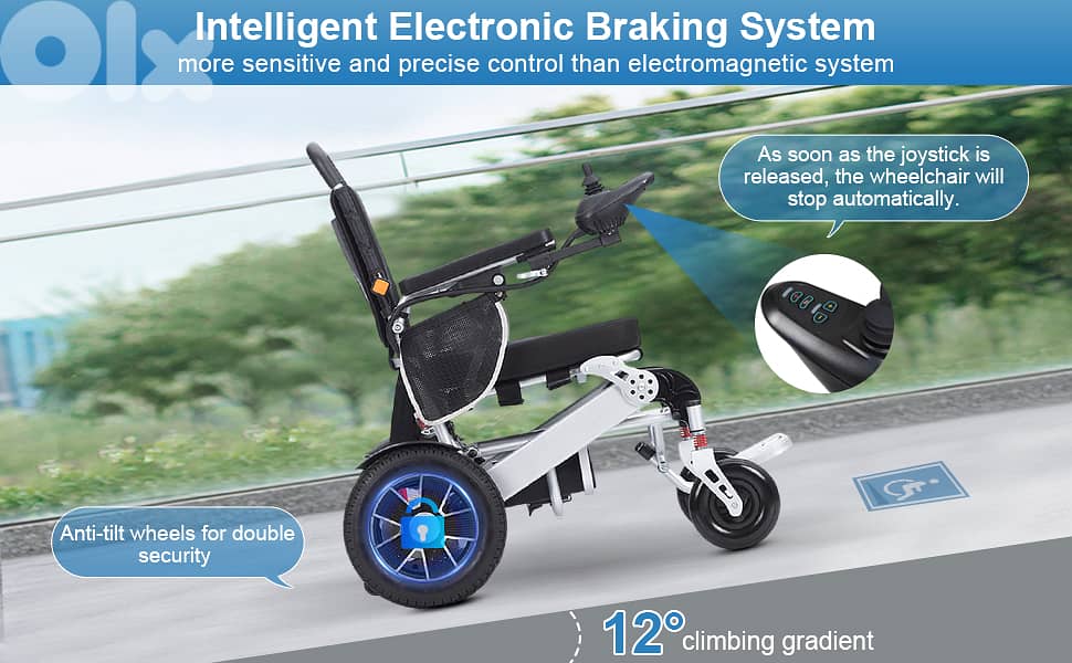light weight electric wheelchair-كرسي كهربائي خفيف الوزن 1