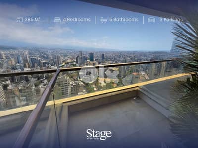 luxury Apartment For Sale | Sea And City View  | Achrafieh