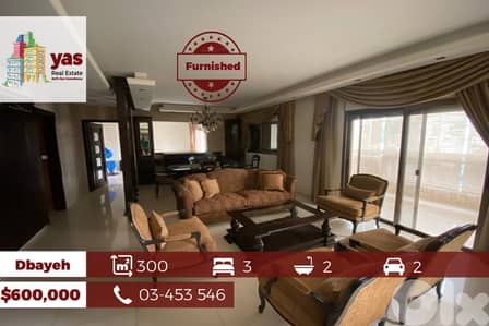 Dbayeh 300m2 | Furnished Flat | Decorated | Sea & Mountain View | PAN
